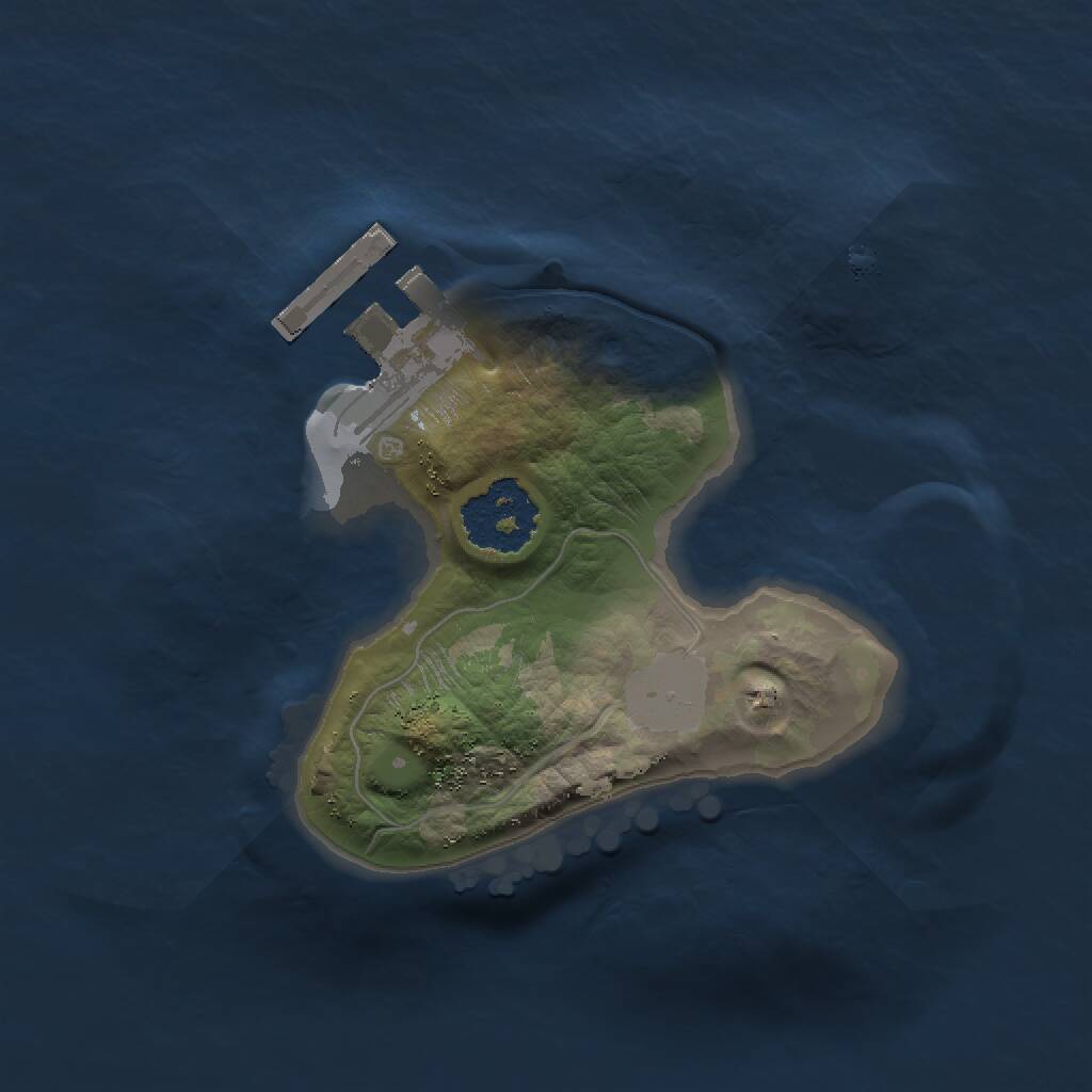 Rust Map: Procedural Map, Size: 1500, Seed: 7605981, 2 Monuments