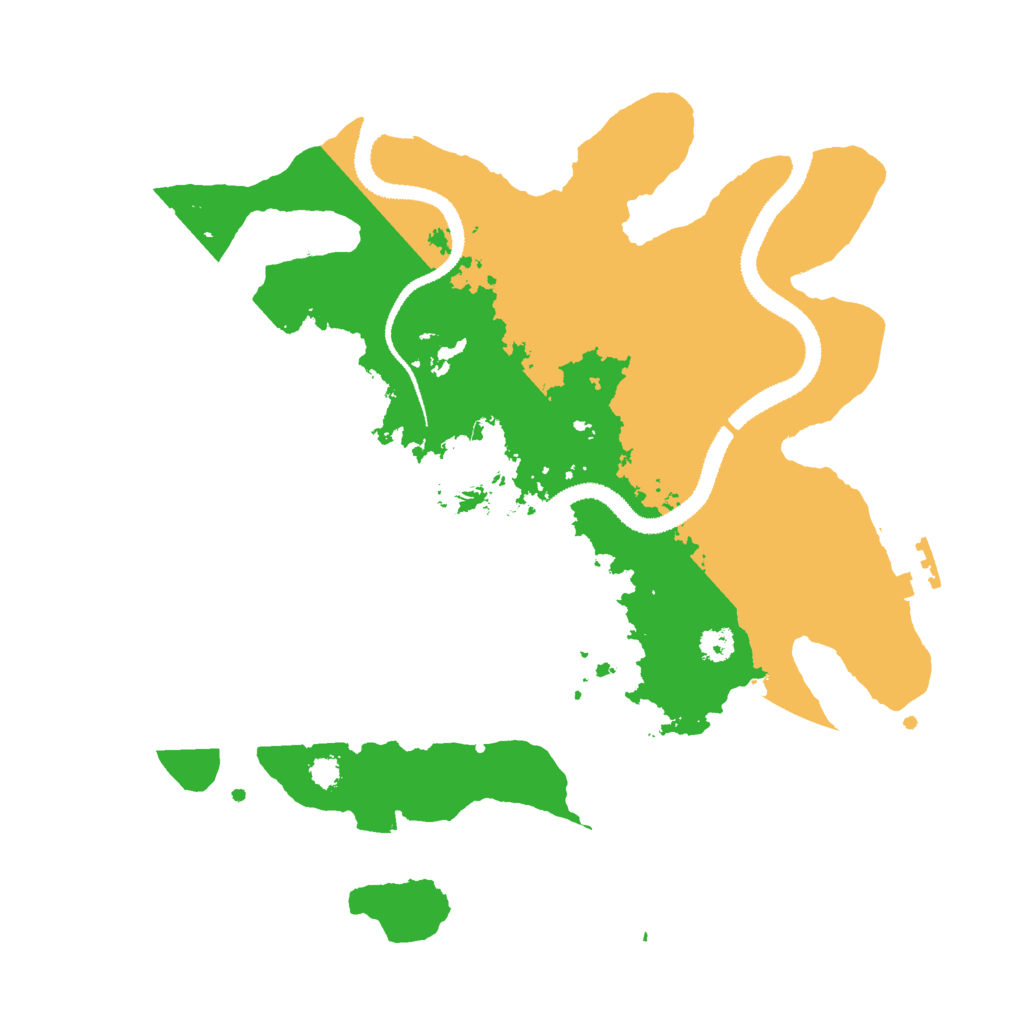 Biome Rust Map: Procedural Map, Size: 3000, Seed: 18673713