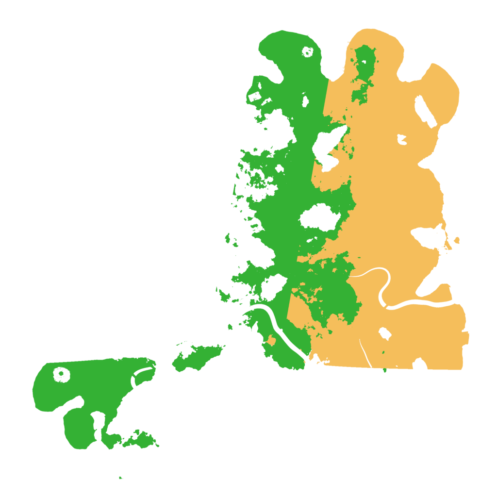 Biome Rust Map: Procedural Map, Size: 4500, Seed: 2068871240