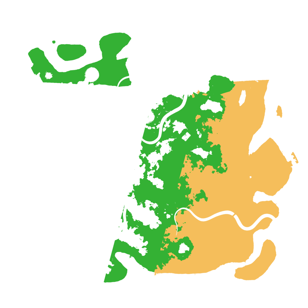 Biome Rust Map: Procedural Map, Size: 3900, Seed: 4000