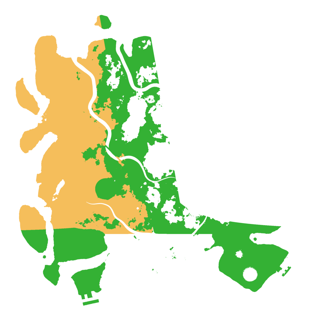 Biome Rust Map: Procedural Map, Size: 3900, Seed: 1250
