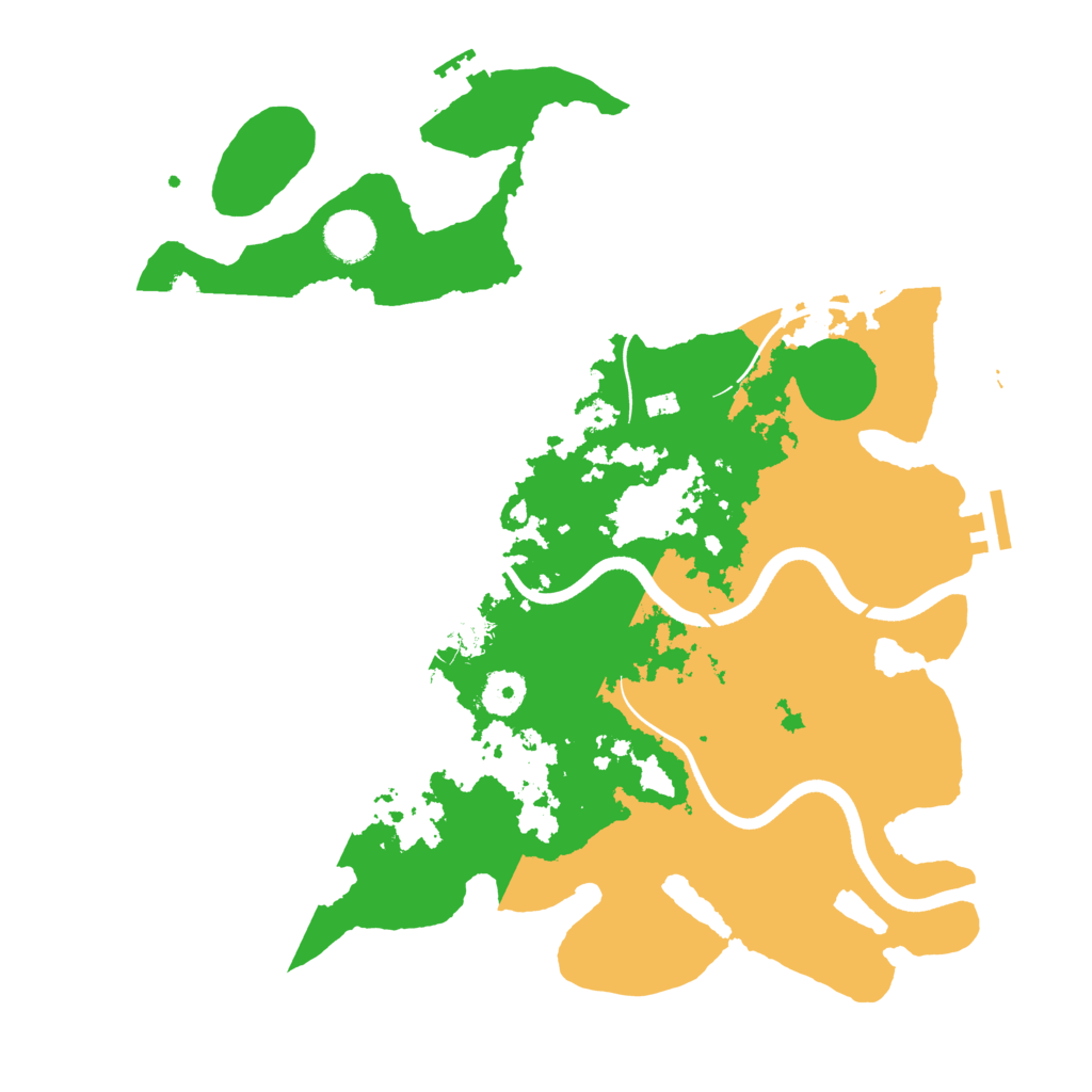Biome Rust Map: Procedural Map, Size: 3700, Seed: 340120580