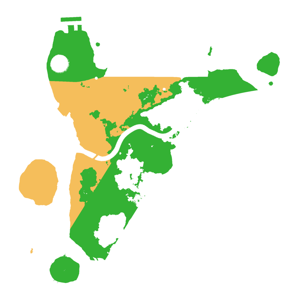 Biome Rust Map: Procedural Map, Size: 3000, Seed: 32049