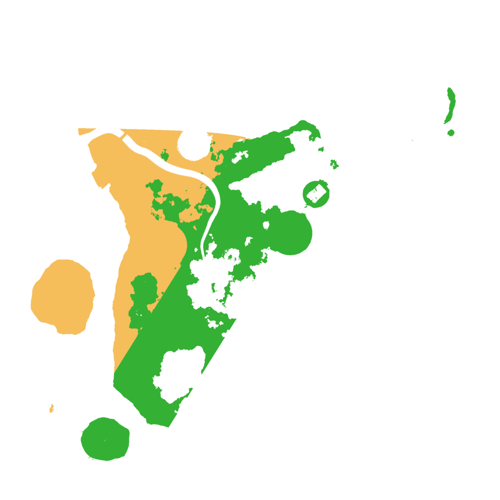 Biome Rust Map: Procedural Map, Size: 3000, Seed: 32049