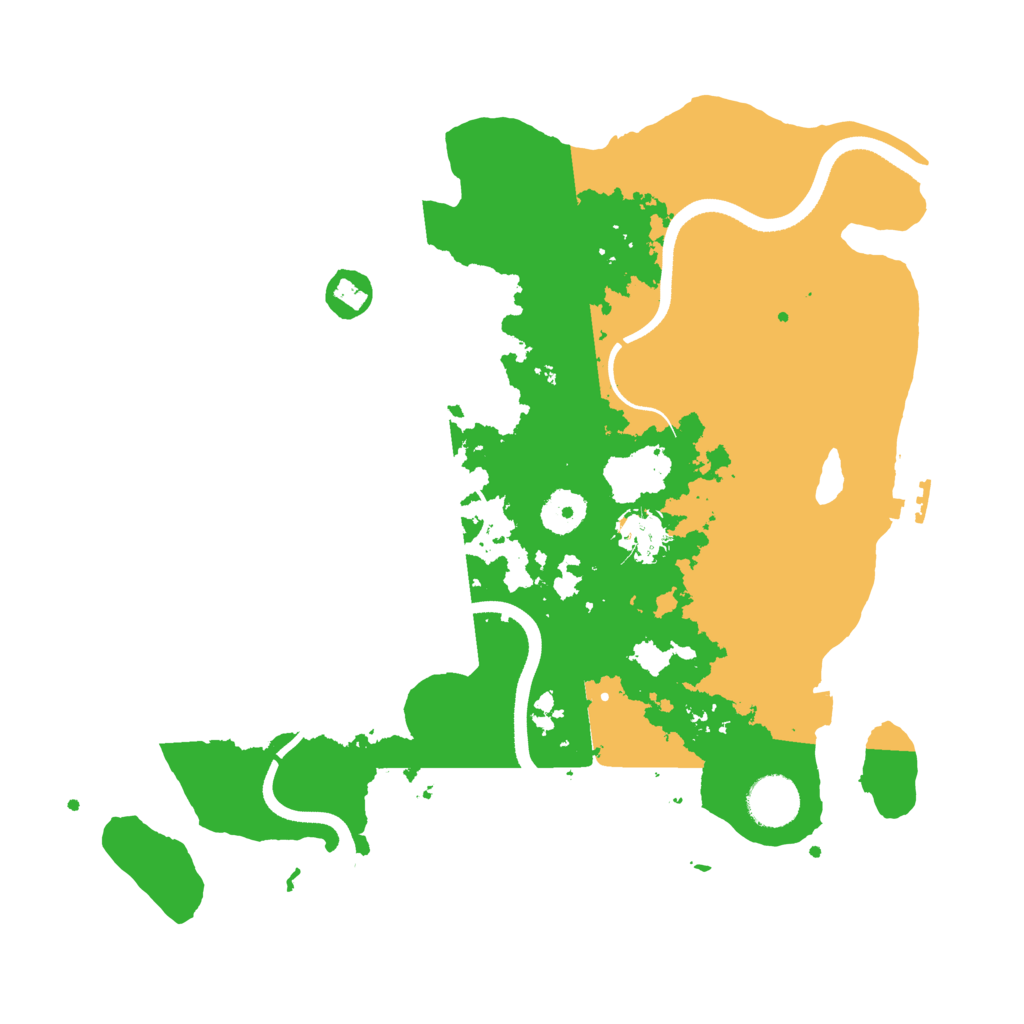 Biome Rust Map: Procedural Map, Size: 3500, Seed: 1751004408
