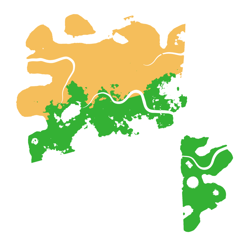 Biome Rust Map: Procedural Map, Size: 3800, Seed: 27387324