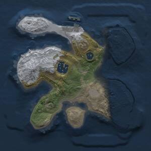 Thumbnail Rust Map: Procedural Map, Size: 2000, Seed: 1770161371, 4 Monuments
