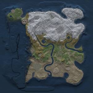 Thumbnail Rust Map: Procedural Map, Size: 3300, Seed: 6969420, 13 Monuments