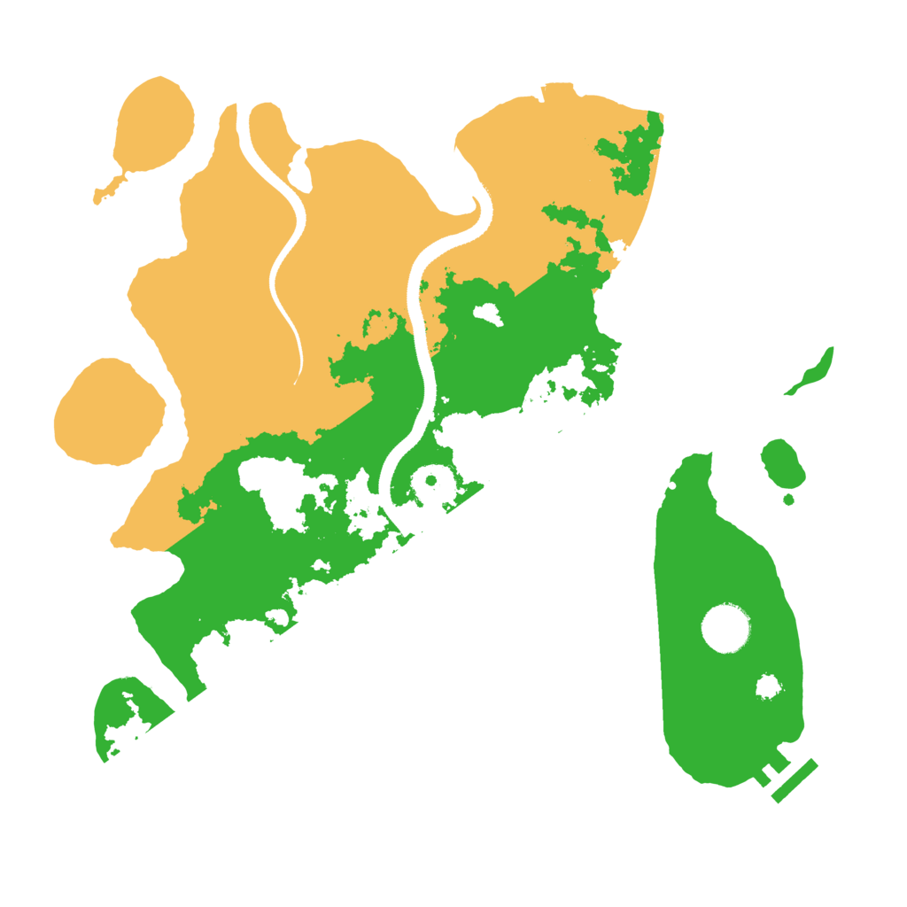 Biome Rust Map: Procedural Map, Size: 3300, Seed: 1905935281