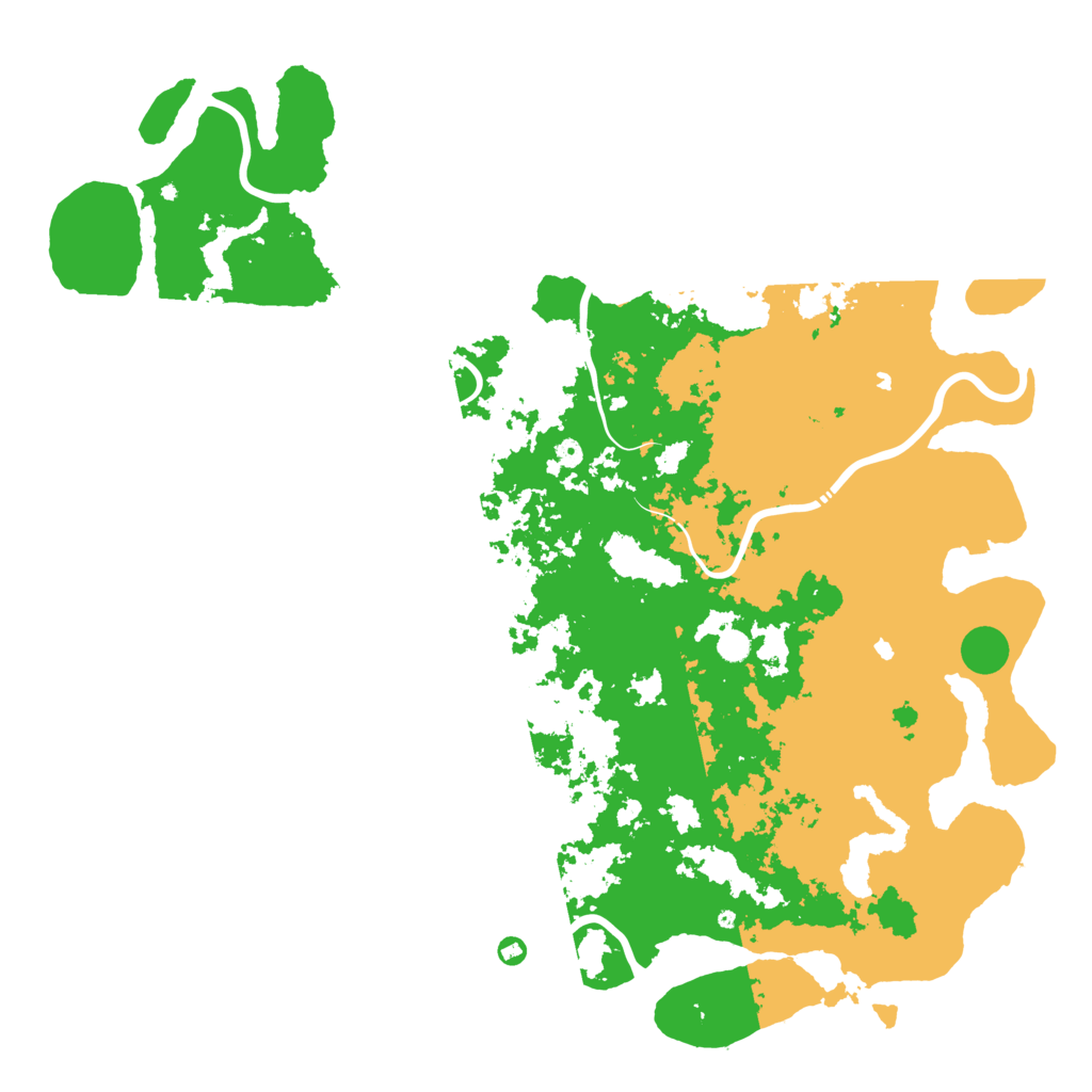 Biome Rust Map: Procedural Map, Size: 6000, Seed: 960604