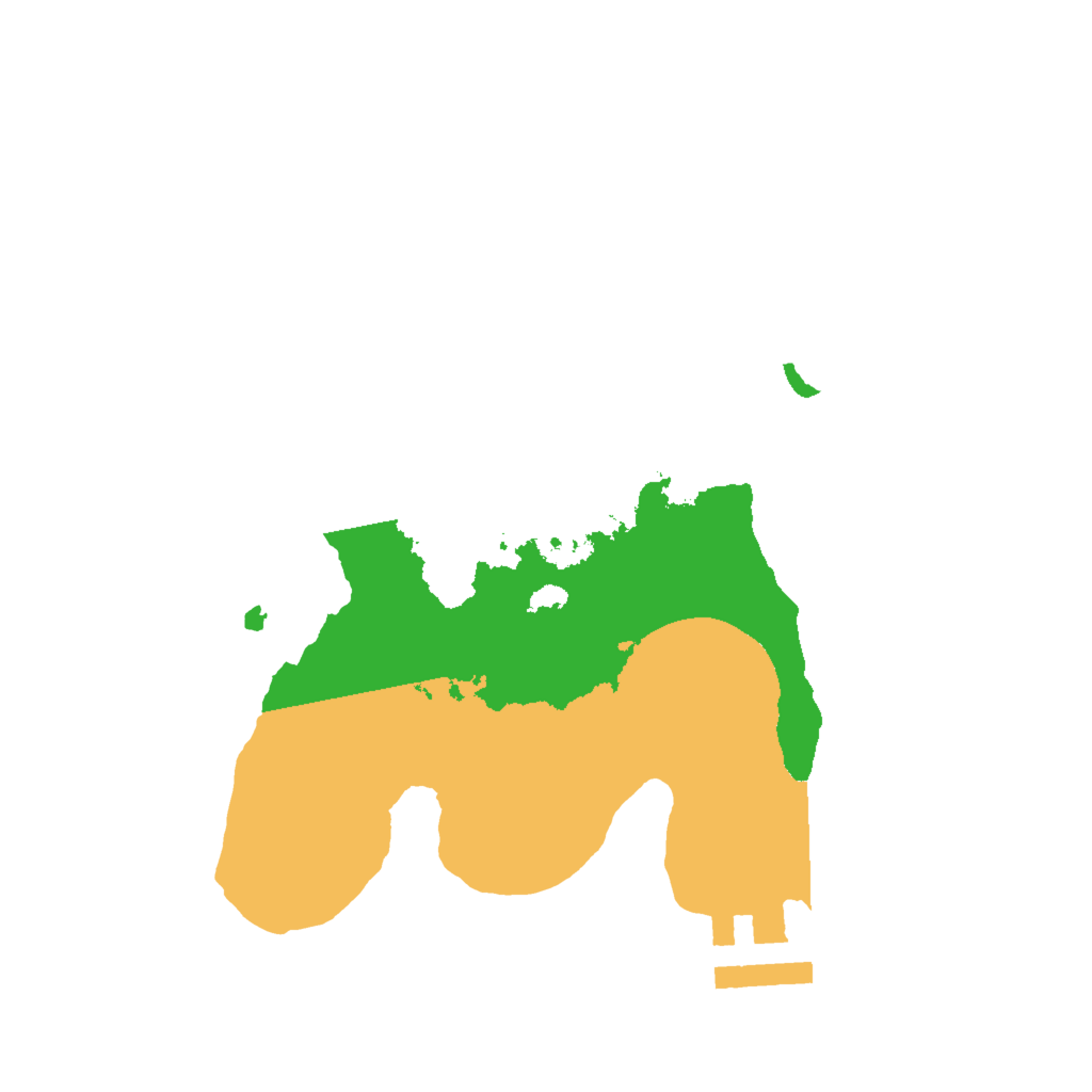 Biome Rust Map: Procedural Map, Size: 2000, Seed: 339947918