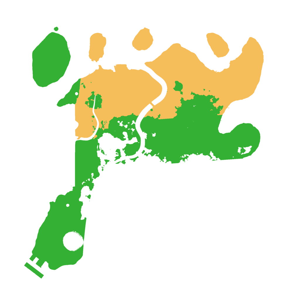 Biome Rust Map: Procedural Map, Size: 2800, Seed: 72813813