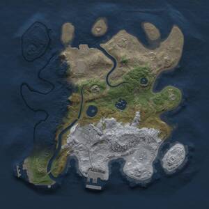 Thumbnail Rust Map: Procedural Map, Size: 2800, Seed: 72813813, 8 Monuments