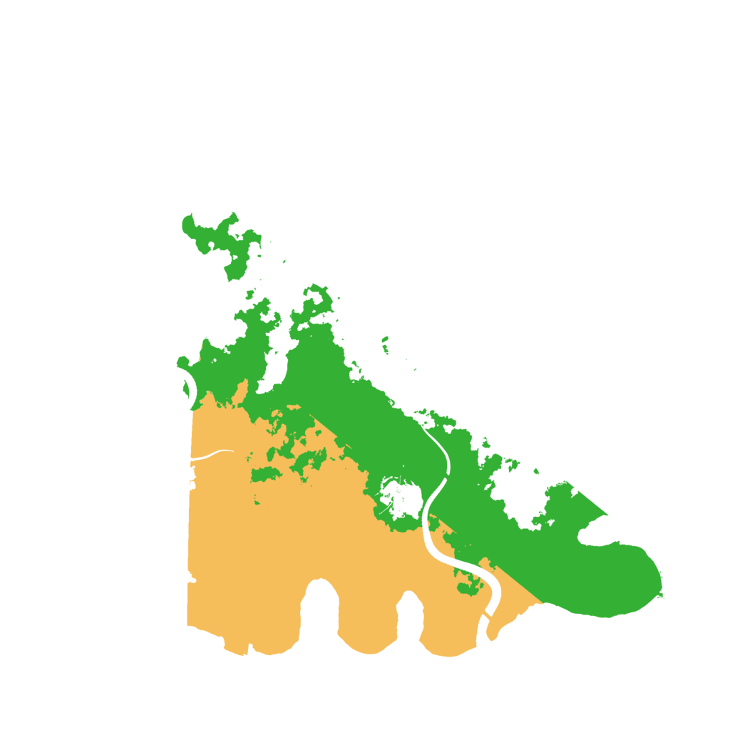 Biome Rust Map: Procedural Map, Size: 3500, Seed: 1735685556