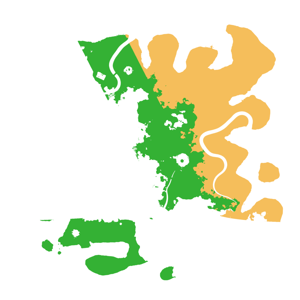 Biome Rust Map: Procedural Map, Size: 3600, Seed: 172425