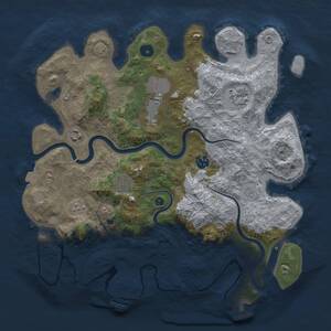Thumbnail Rust Map: Procedural Map, Size: 3750, Seed: 694292854, 12 Monuments