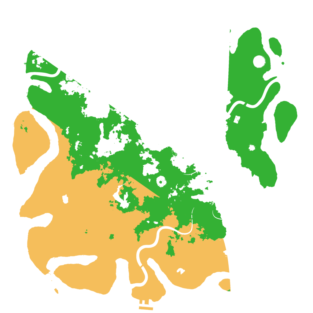Biome Rust Map: Procedural Map, Size: 4500, Seed: 3457782
