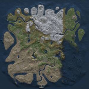 Thumbnail Rust Map: Procedural Map, Size: 4500, Seed: 3457782, 14 Monuments