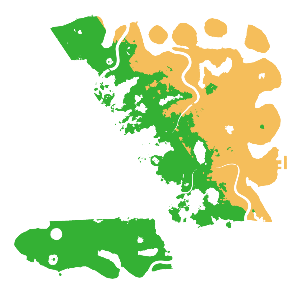 Biome Rust Map: Procedural Map, Size: 4500, Seed: 133465798
