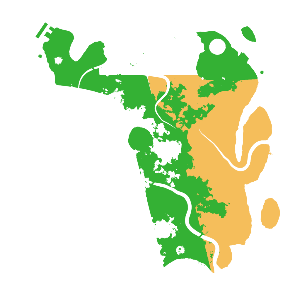 Biome Rust Map: Procedural Map, Size: 3500, Seed: 1684951346