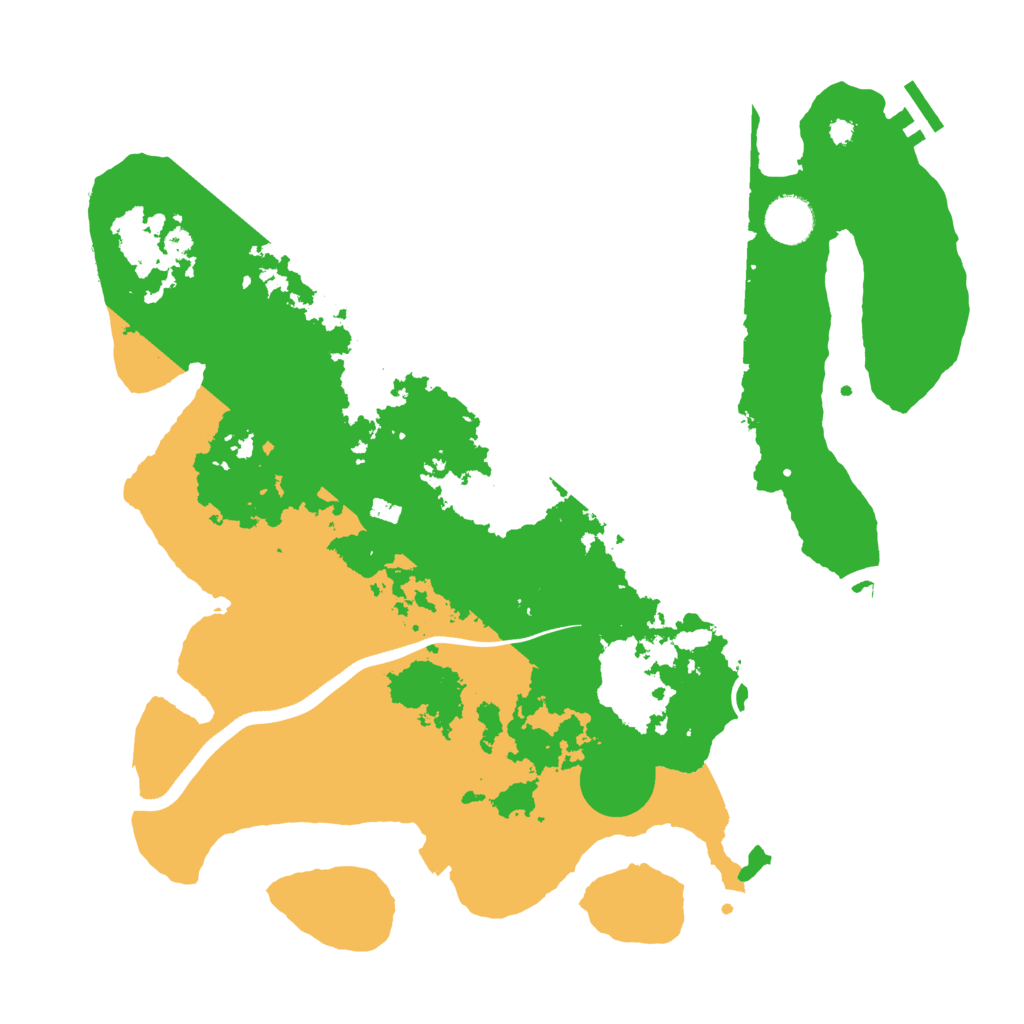 Biome Rust Map: Procedural Map, Size: 3700, Seed: 455