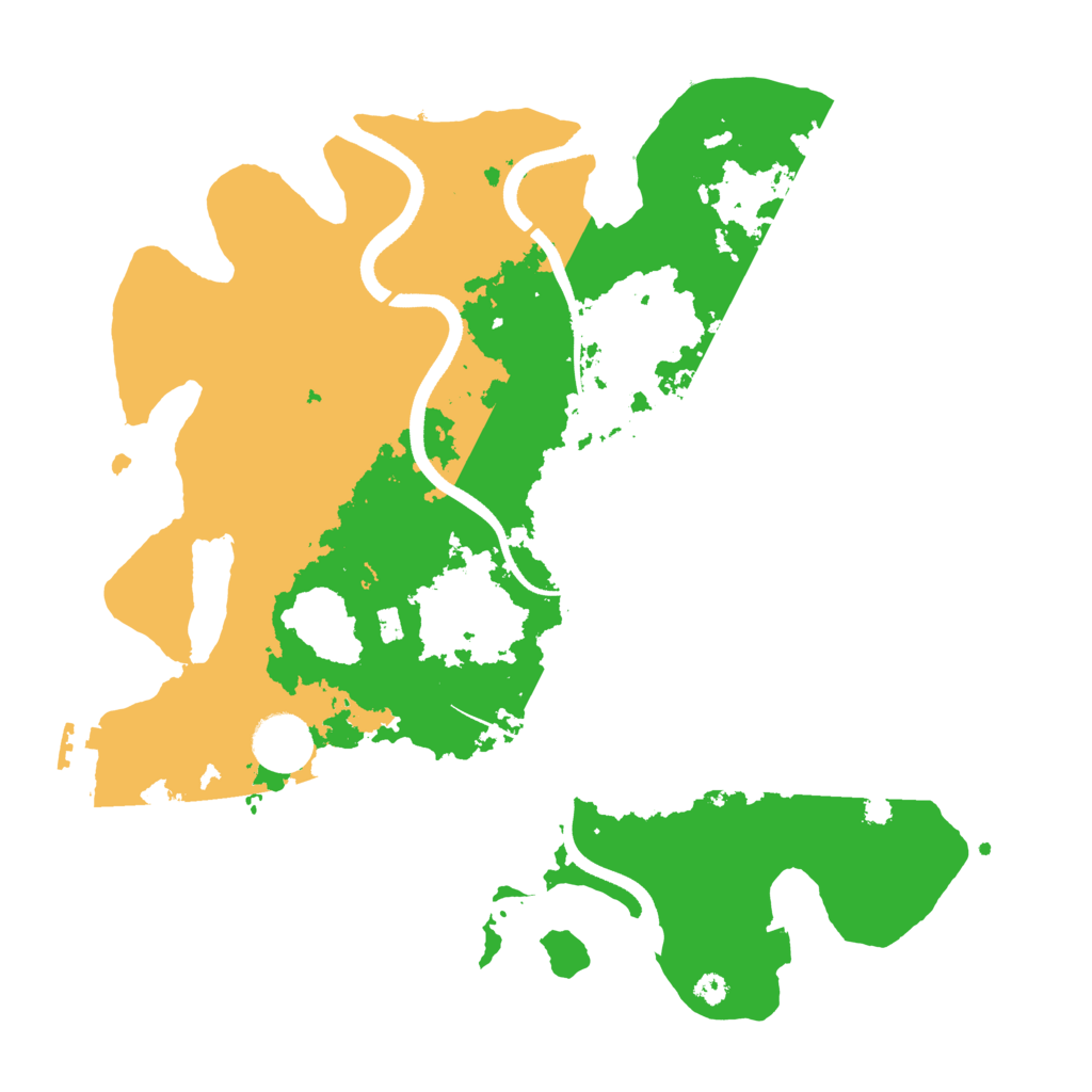 Biome Rust Map: Procedural Map, Size: 3500, Seed: 626519243