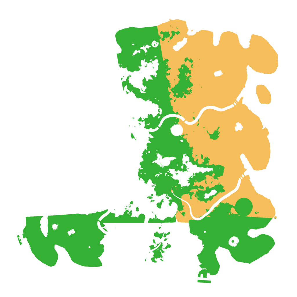 Biome Rust Map: Procedural Map, Size: 4500, Seed: 15975388