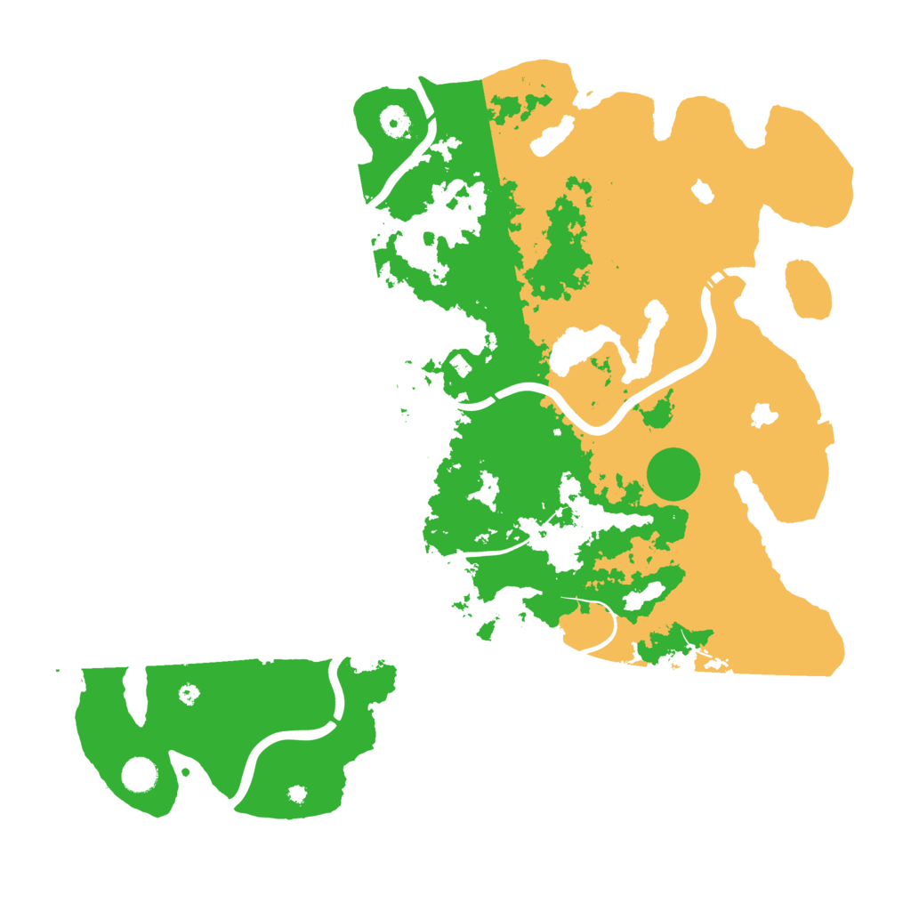Biome Rust Map: Procedural Map, Size: 4500, Seed: 15975388
