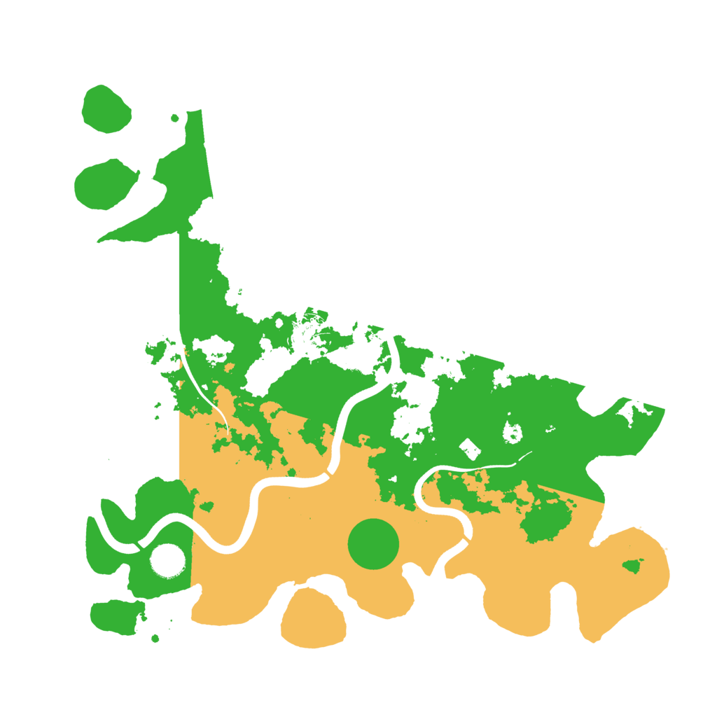 Biome Rust Map: Procedural Map, Size: 3700, Seed: 835609806