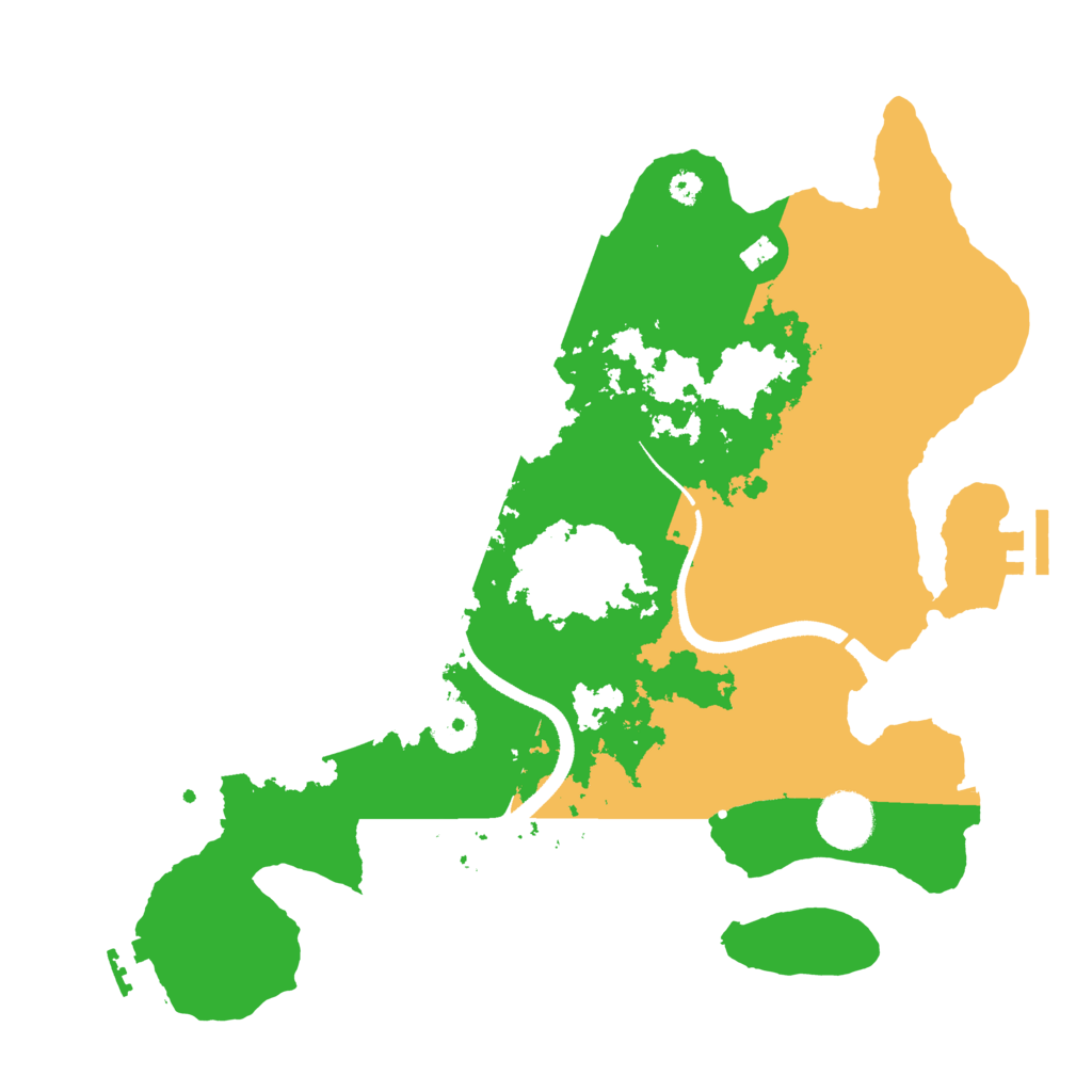 Biome Rust Map: Procedural Map, Size: 3400, Seed: 50005