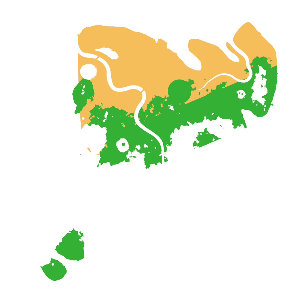 Biome Rust Map: Procedural Map, Size: 3500, Seed: 404786817