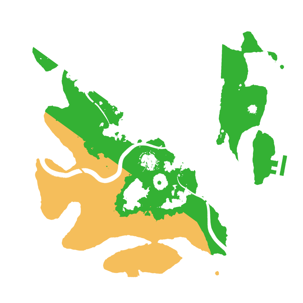 Biome Rust Map: Procedural Map, Size: 3000, Seed: 1232424141