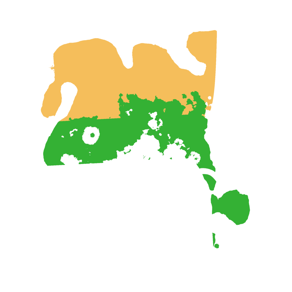 Biome Rust Map: Procedural Map, Size: 2500, Seed: 25784