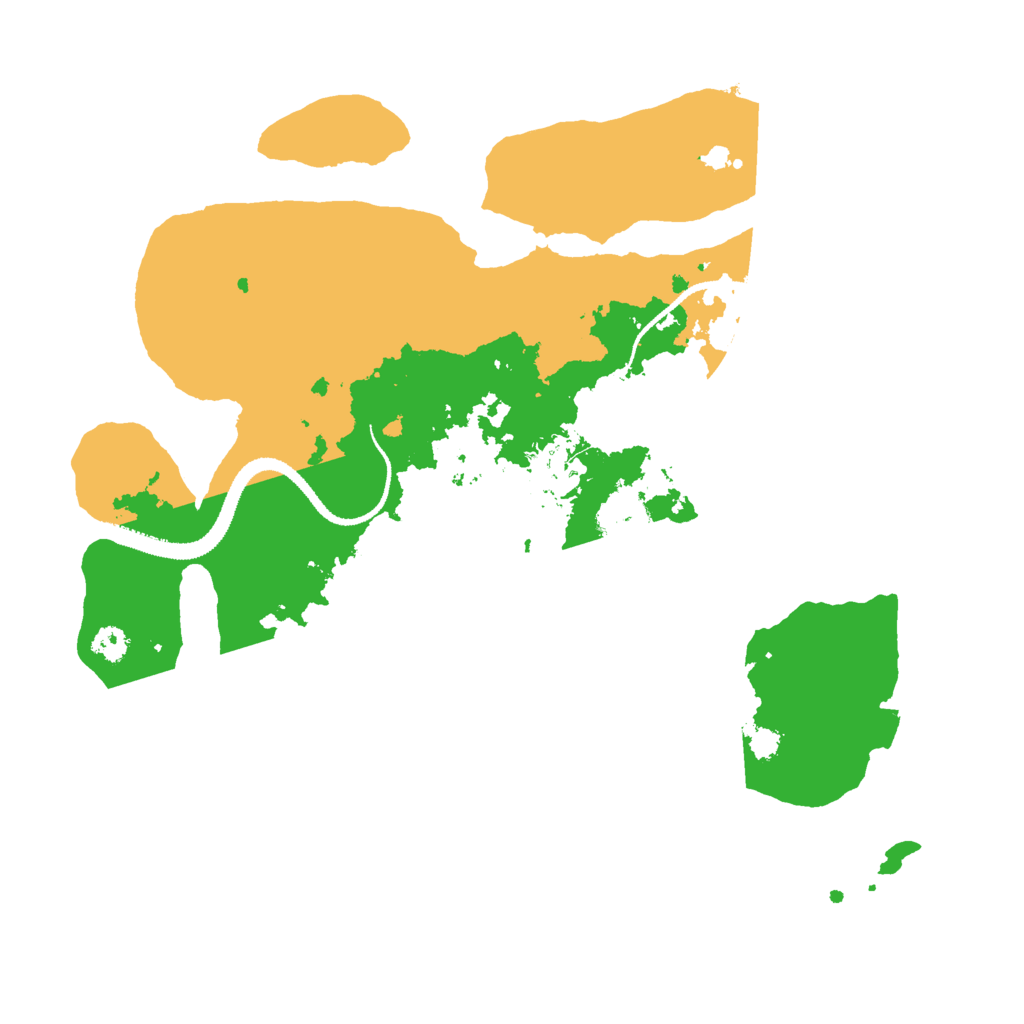 Biome Rust Map: Procedural Map, Size: 3000, Seed: 158646913