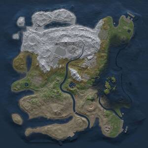 Thumbnail Rust Map: Procedural Map, Size: 3650, Seed: 22, 14 Monuments
