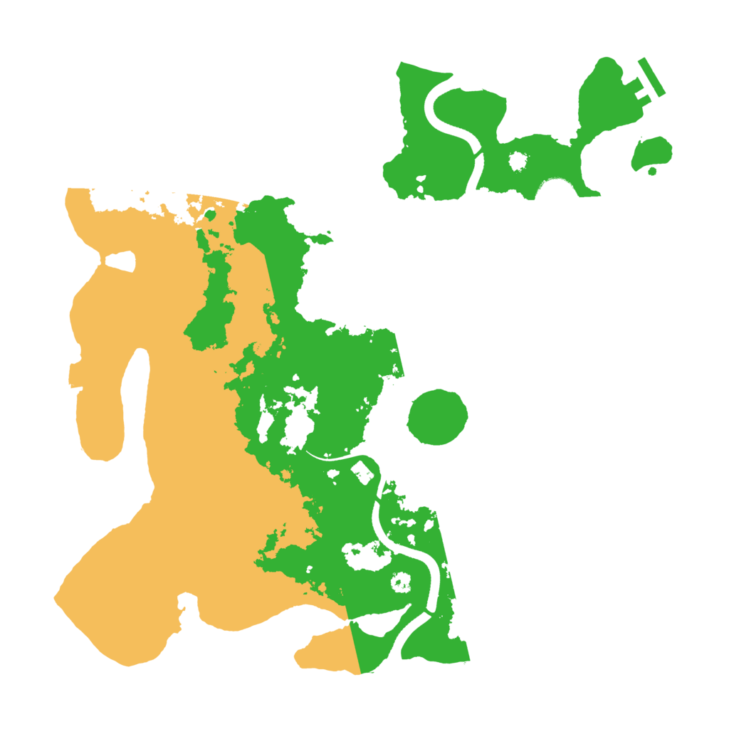 Biome Rust Map: Procedural Map, Size: 3500, Seed: 2018793629