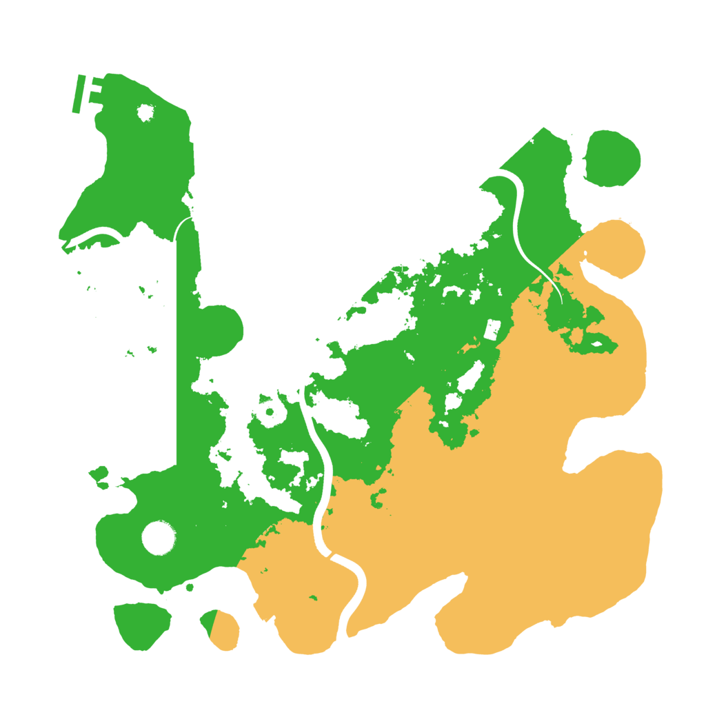 Biome Rust Map: Procedural Map, Size: 3700, Seed: 1545432594