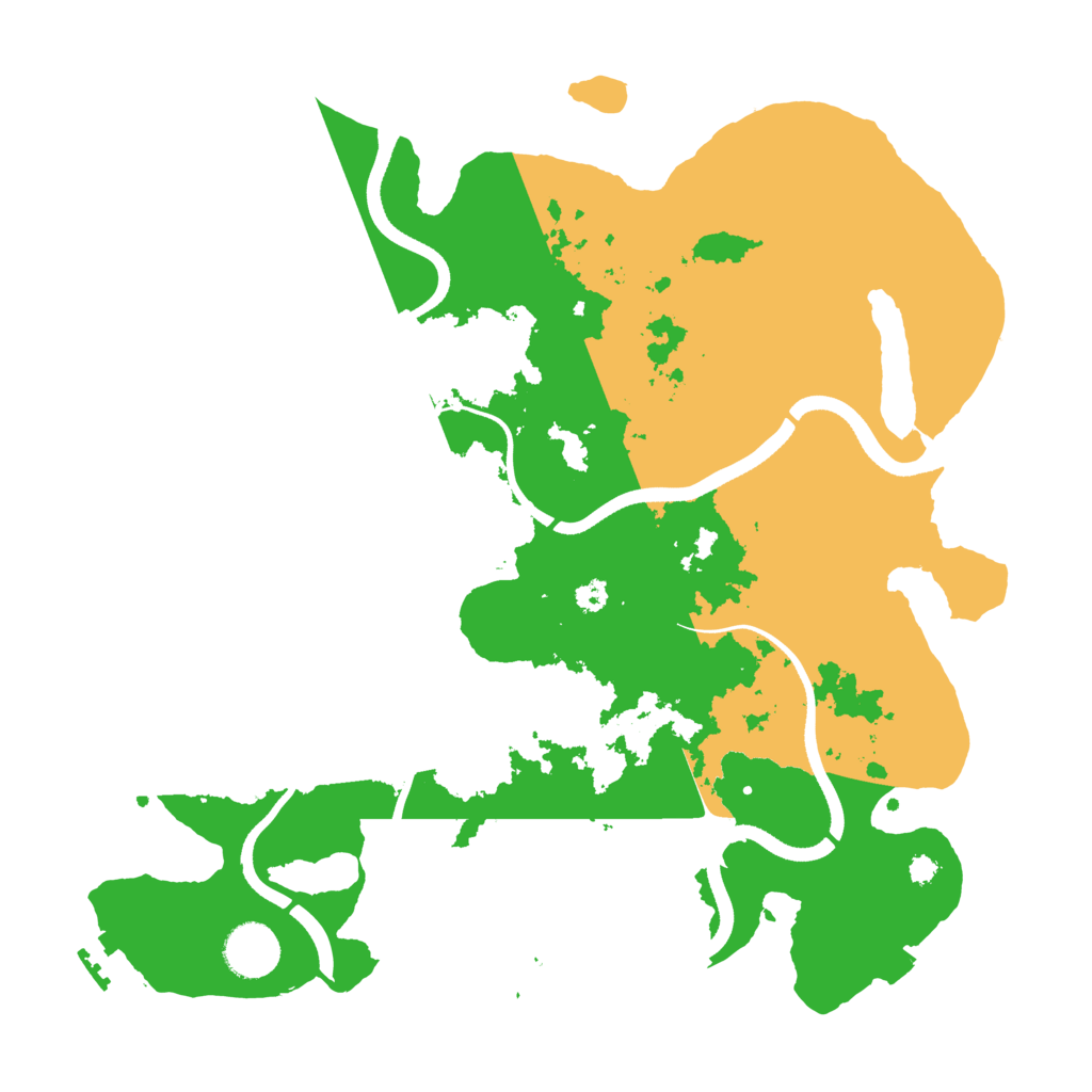 Biome Rust Map: Procedural Map, Size: 3500, Seed: 1658491792