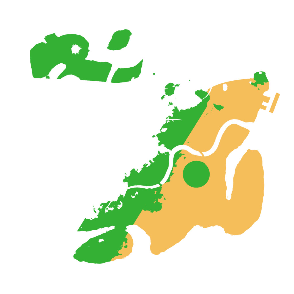 Biome Rust Map: Procedural Map, Size: 2900, Seed: 558446205
