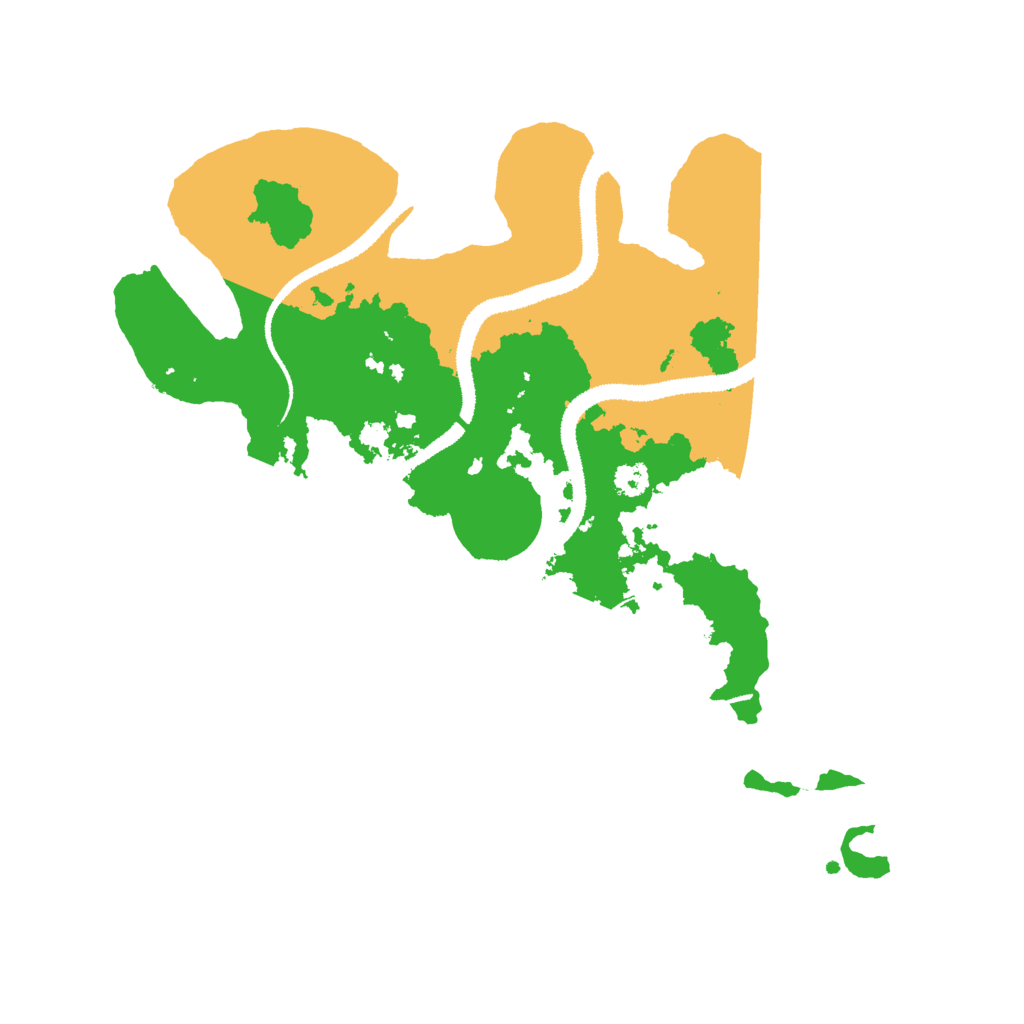 Biome Rust Map: Procedural Map, Size: 3000, Seed: 523532