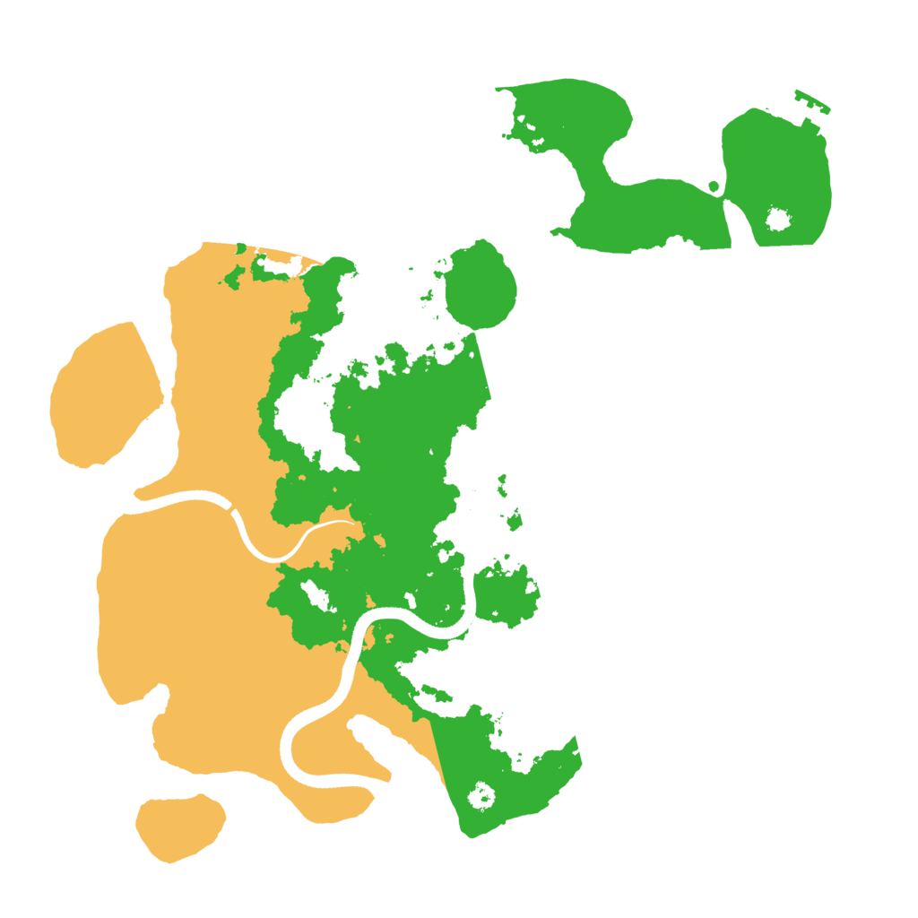Biome Rust Map: Procedural Map, Size: 3500, Seed: 863