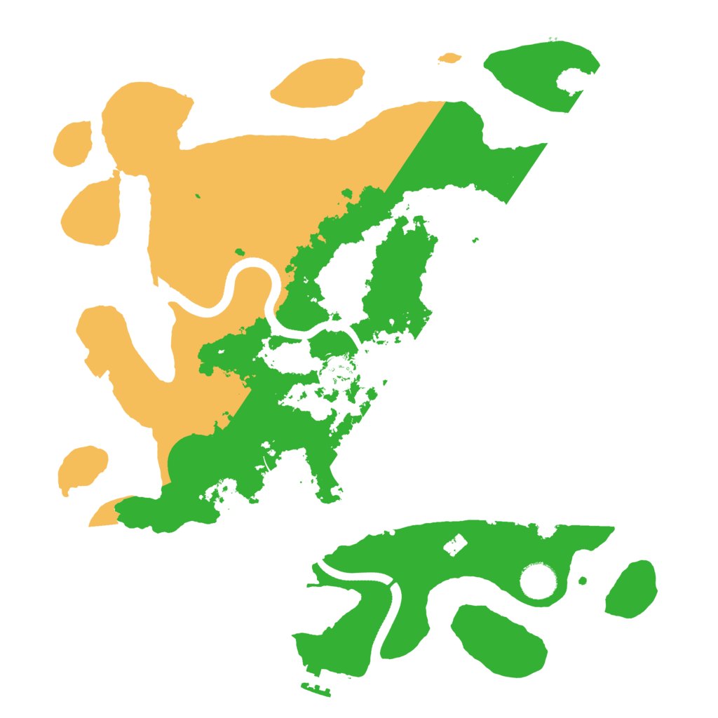 Biome Rust Map: Procedural Map, Size: 3500, Seed: 338238596