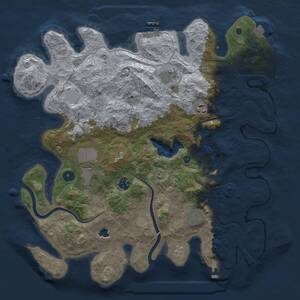 Thumbnail Rust Map: Procedural Map, Size: 4000, Seed: 263162, 12 Monuments
