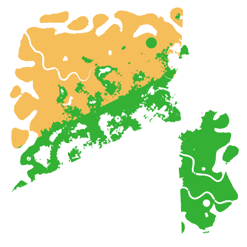 Biome Rust Map: Procedural Map, Size: 6000, Seed: 852145802