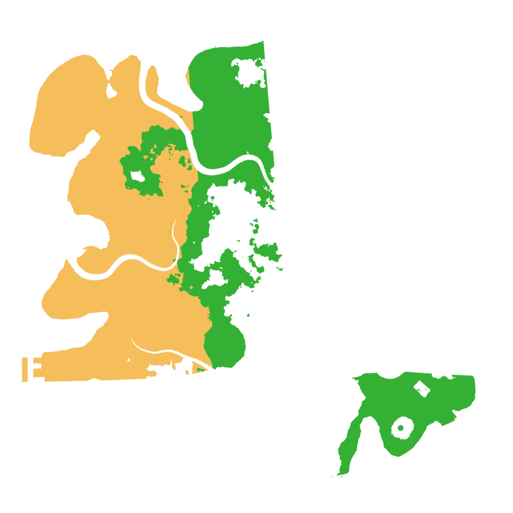 Biome Rust Map: Procedural Map, Size: 3500, Seed: 295180812