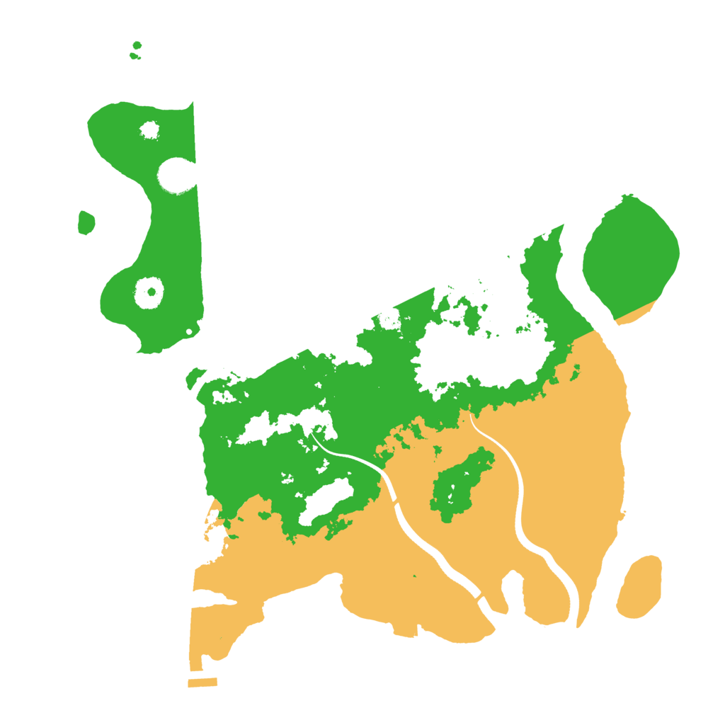 Biome Rust Map: Procedural Map, Size: 3500, Seed: 2106765077