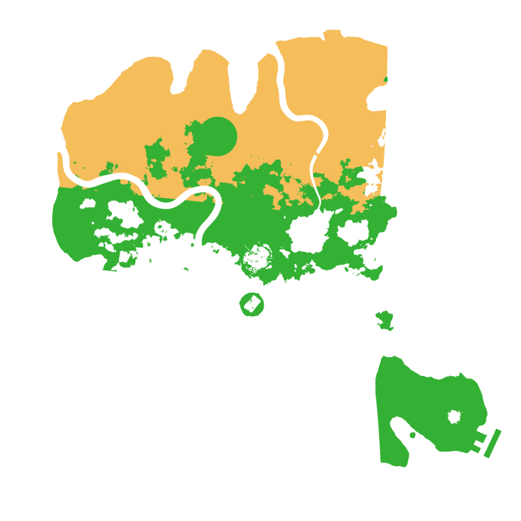 Biome Rust Map: Procedural Map, Size: 3500, Seed: 18780317