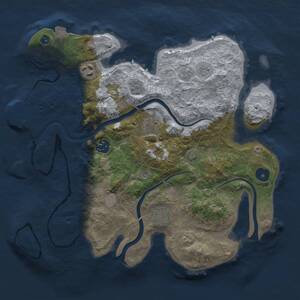 Thumbnail Rust Map: Procedural Map, Size: 3250, Seed: 69184040, 10 Monuments