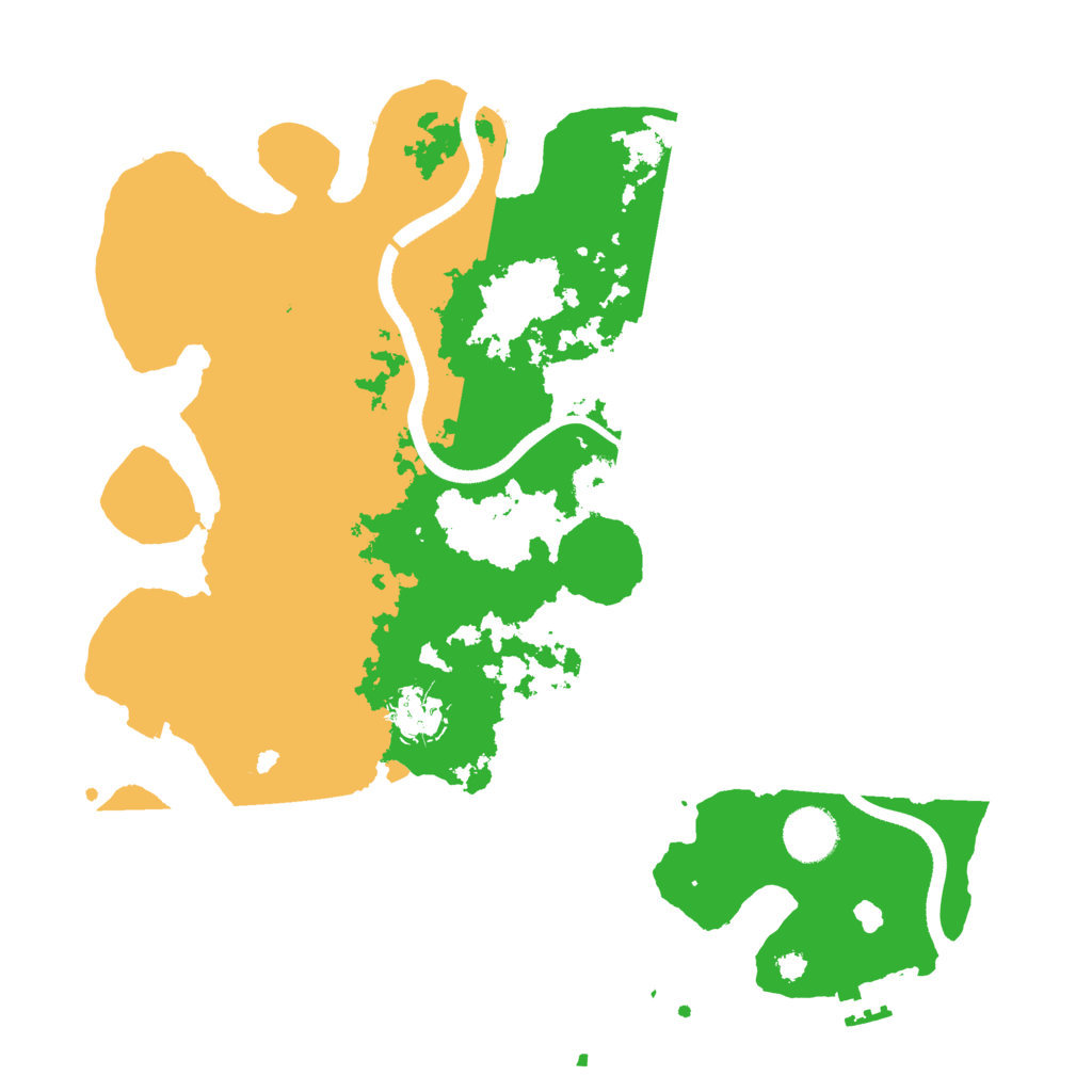 Biome Rust Map: Procedural Map, Size: 3500, Seed: 88826494