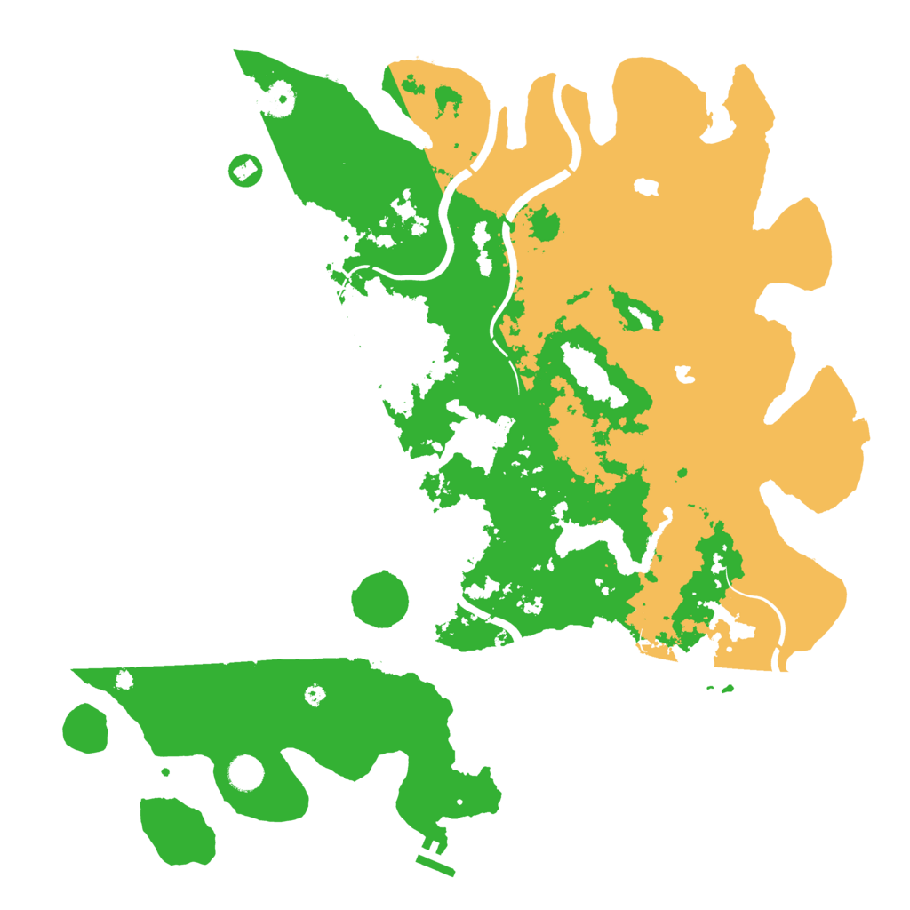 Biome Rust Map: Procedural Map, Size: 4500, Seed: 988336260